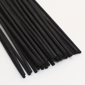 Natural Thick Round Black Aroma Oil Diffuser Rattan Reed Sticks For Reed Diffuser