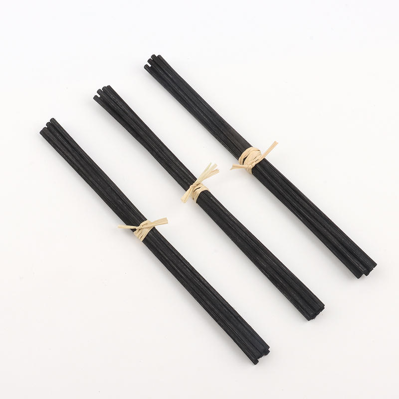 3 mm in Diameter Indonesia Imported Rattan Natural And Black Color Wooden Aroma Oil Evaporative Diffuser Rattan Reed Sticks for Home Aroma Scents 