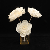 100% Handmade Natural White Colored Rattan Reed Diffuser Dried Rose Sola Wood Flowers for Decoration