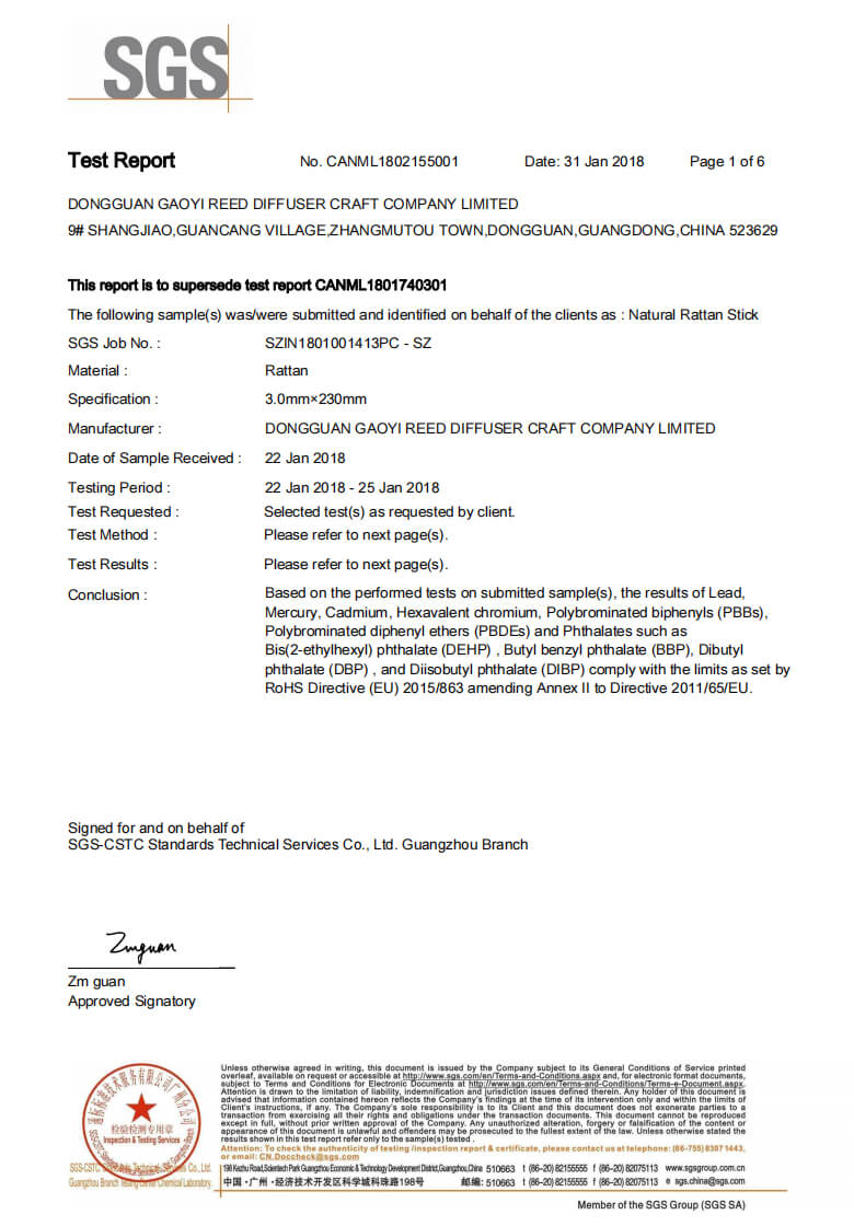 SGS Rattan stick