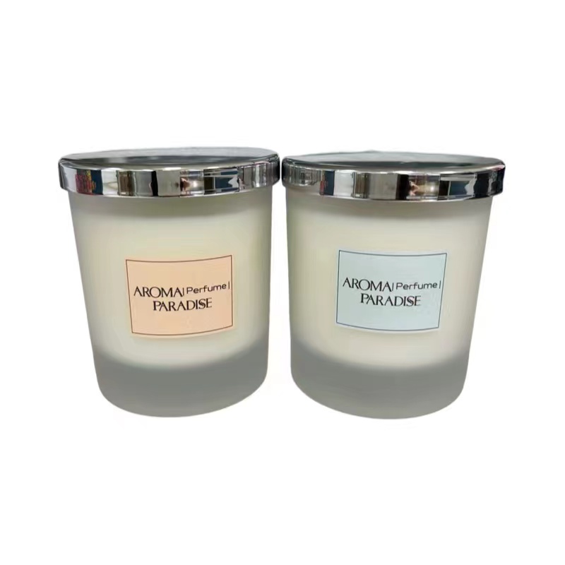Home Decoration Custom Private Label Glass Jar Aromatherapy Fragrance Soy Wax Essential Oil Scented Candle