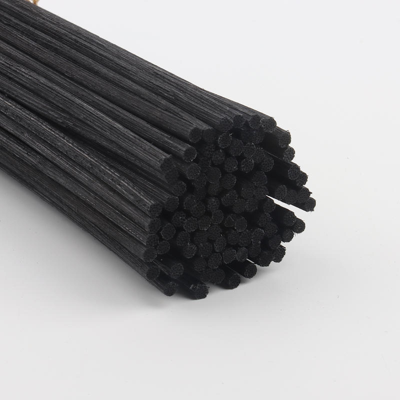 Natural Thick Round Black Aroma Oil Diffuser Rattan Reed Sticks For Reed Diffuser