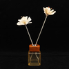 100% Handmade Natural White Colored Rattan Reed Diffuser Dried Rose Sola Wood Flowers for Decoration