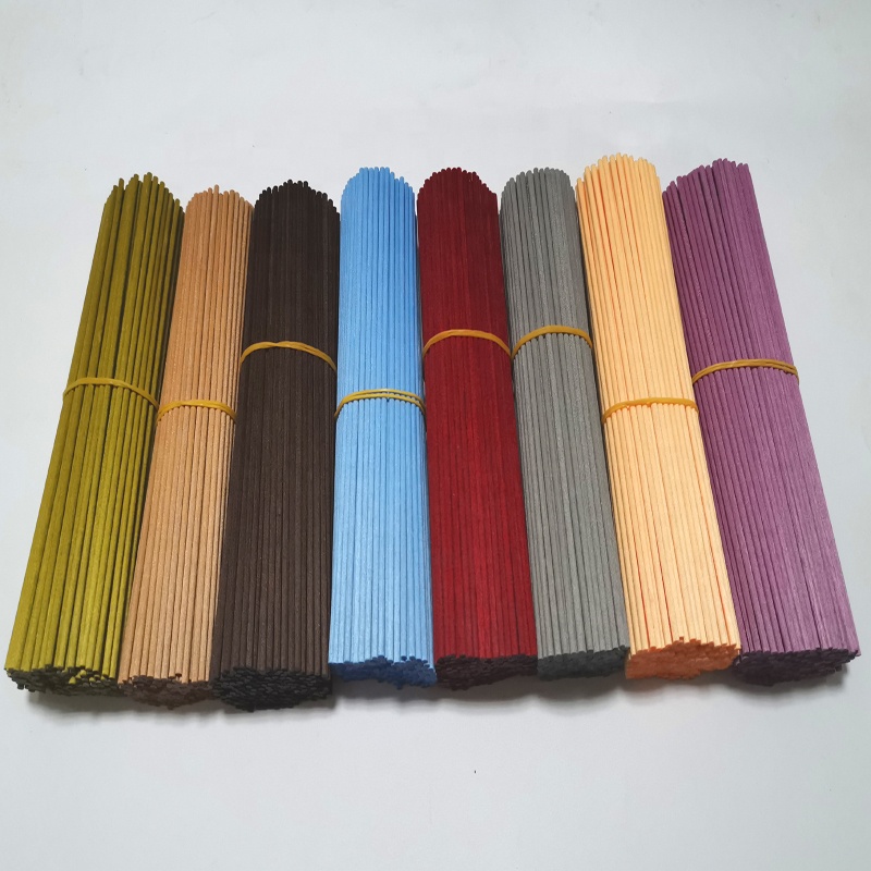 2mm-10mm Multi-Colors Aroma Reed Synthetic Diffuser Colorful Fiber Sticks for Freshener