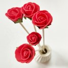 Fashionable Red Rose Diffuser Paper Flowers for Living Room