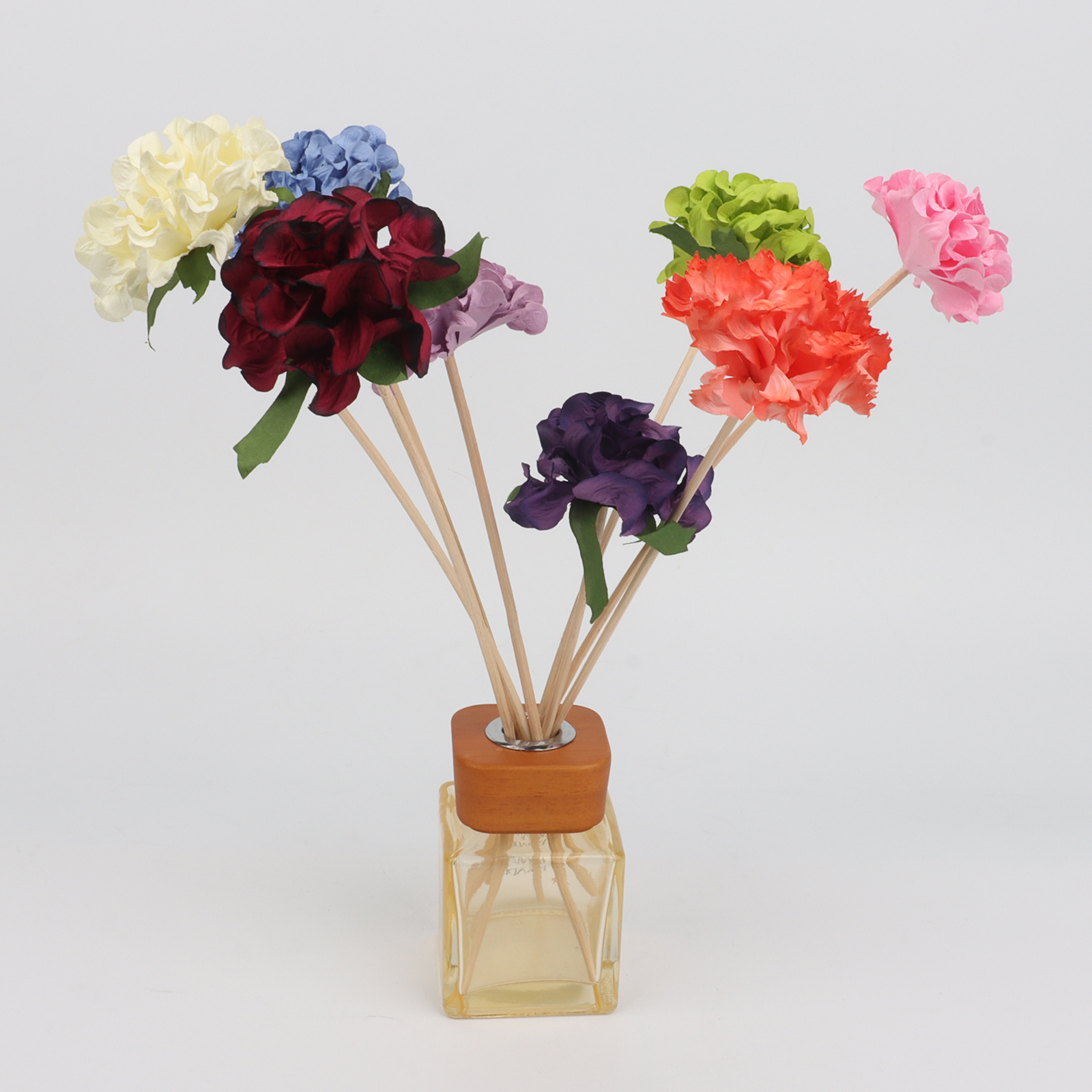 Handmade Colorful Diffuser Paper Flowers for Decoration