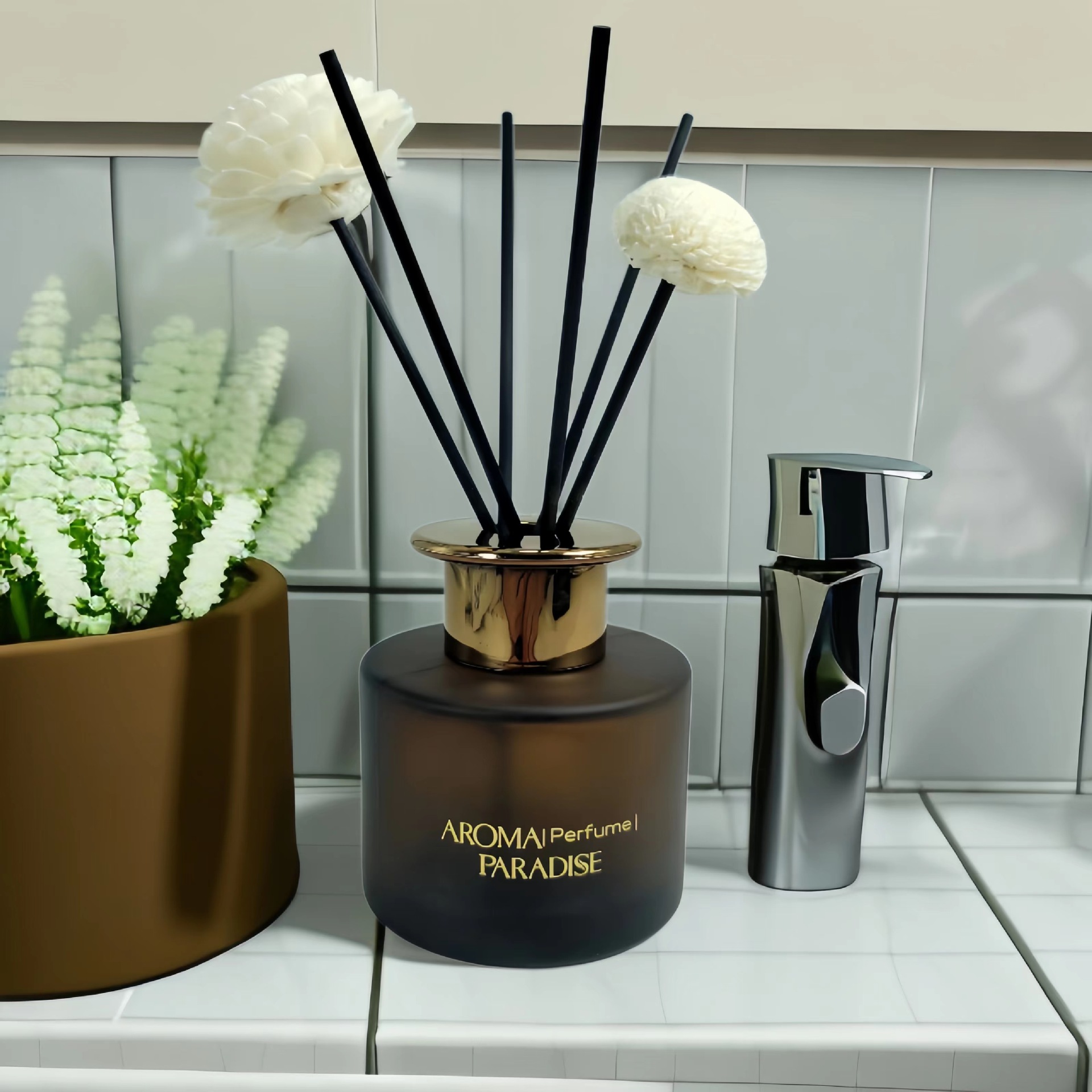 Cross-border Home & Hotel Reed Diffuser Set, Long Lasting Fragrance Air Freshener Scent Essential Oil Kit